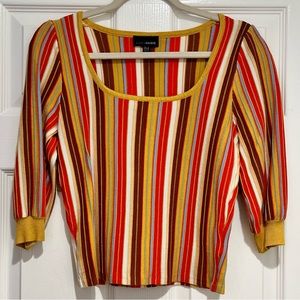 NWOT Striped Knit Sweater Top